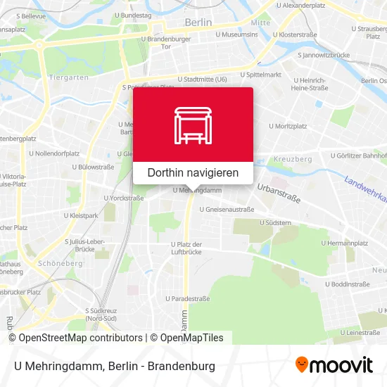 U Mehringdamm Karte
