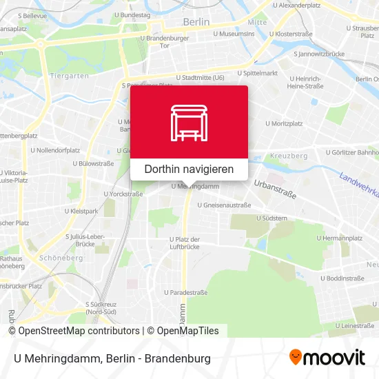 U Mehringdamm Karte