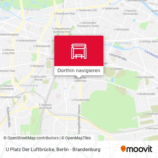 U Platz Der Luftbrücke Karte