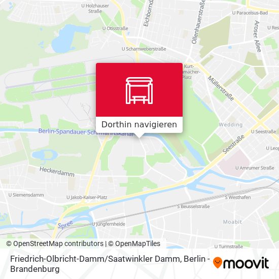 Friedrich-Olbricht-Damm / Saatwinkler Damm Karte