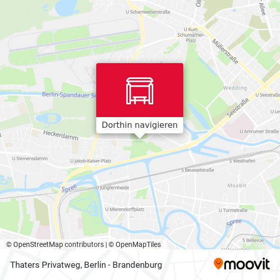 Thaters Privatweg Karte