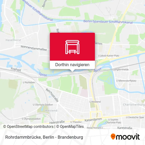 Rohrdammbrücke Karte