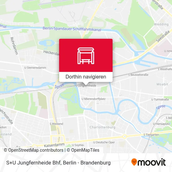 S+U Jungfernheide Bhf Karte