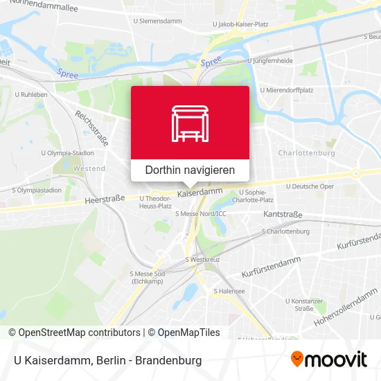 U Kaiserdamm Karte