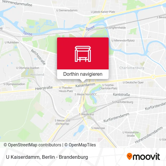 U Kaiserdamm Karte