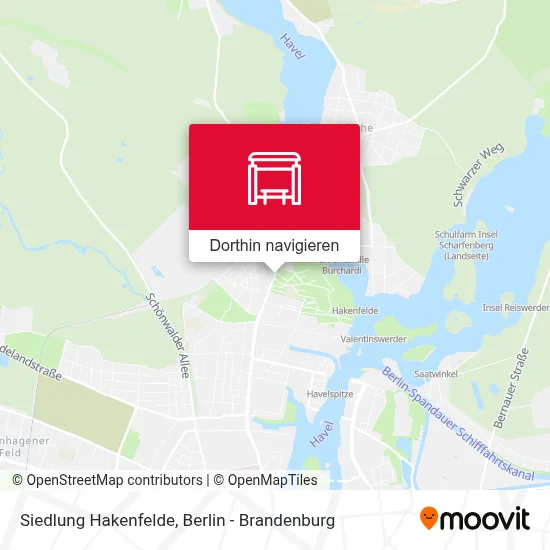 Siedlung Hakenfelde Karte