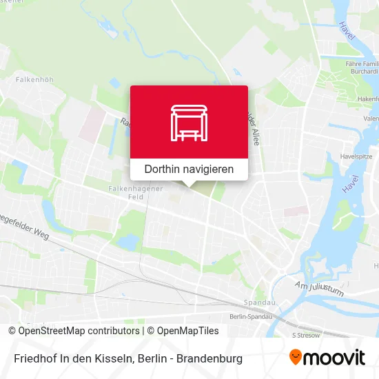 Friedhof In den Kisseln Karte