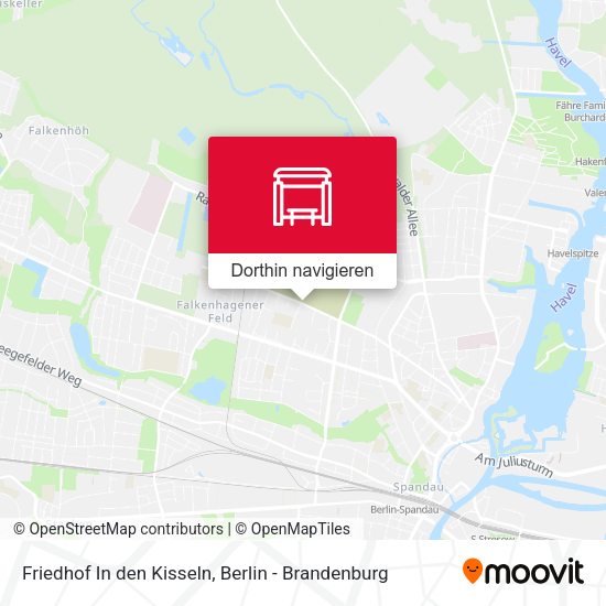 Friedhof In den Kisseln Karte
