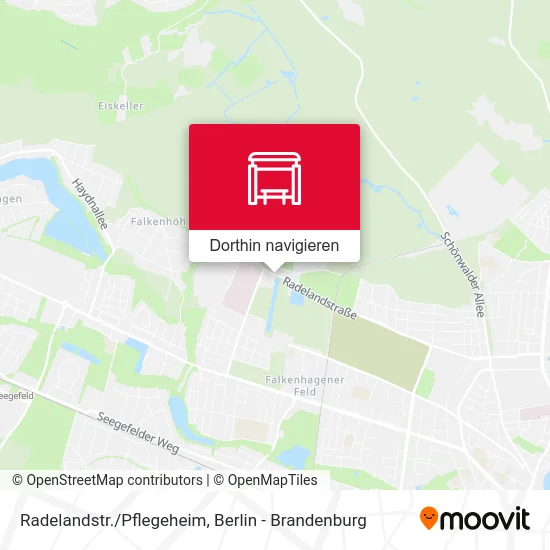 Radelandstr./Pflegeheim Karte