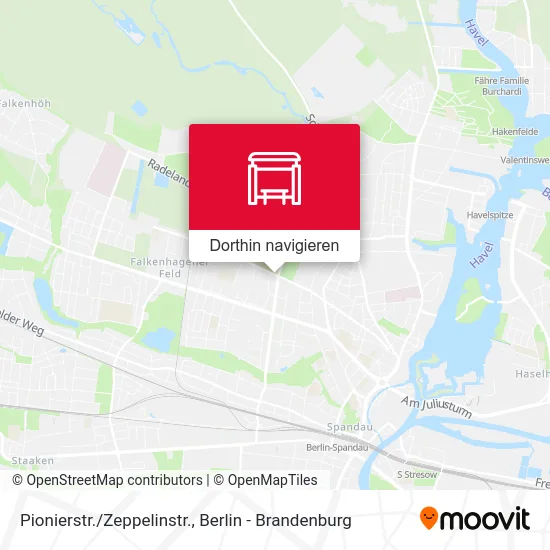 Pionierstr./Zeppelinstr. Karte