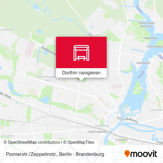 Pionierstr./Zeppelinstr. Karte