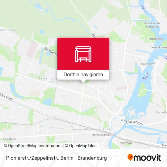 Pionierstr./Zeppelinstr. Karte