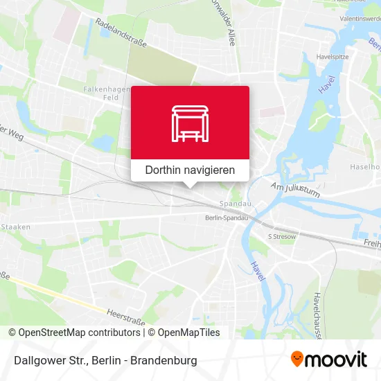 Dallgower Str. Karte