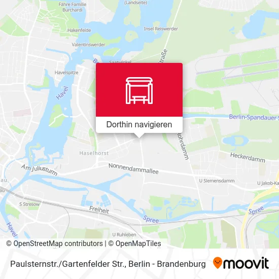 Paulsternstr. / Gartenfelder Str. Karte