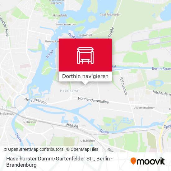 Haselhorster Damm / Gartenfelder Str. Karte