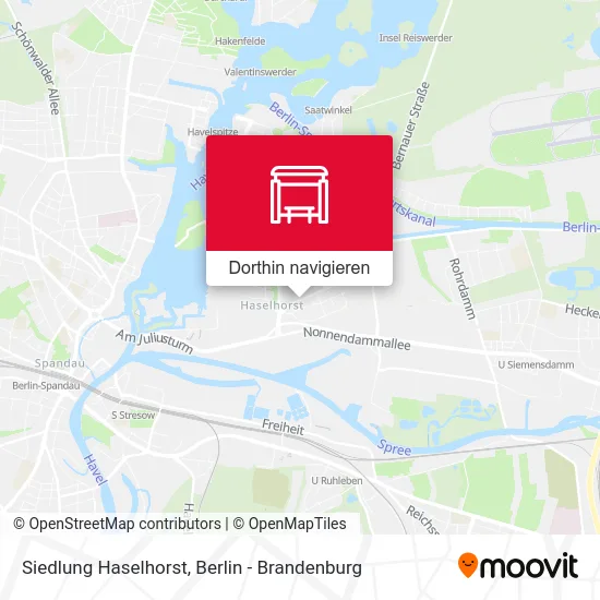 Siedlung Haselhorst Karte