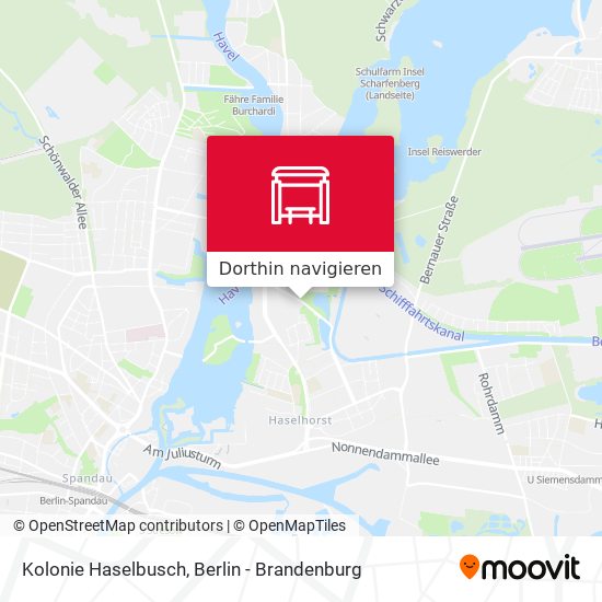 Kolonie Haselbusch Karte