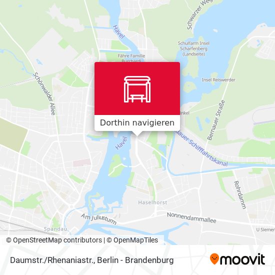 Daumstr./Rhenaniastr. Karte