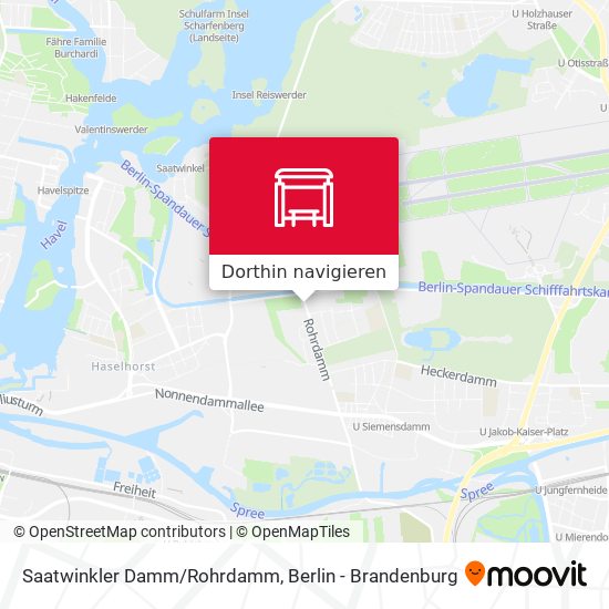 Saatwinkler Damm/Rohrdamm Karte
