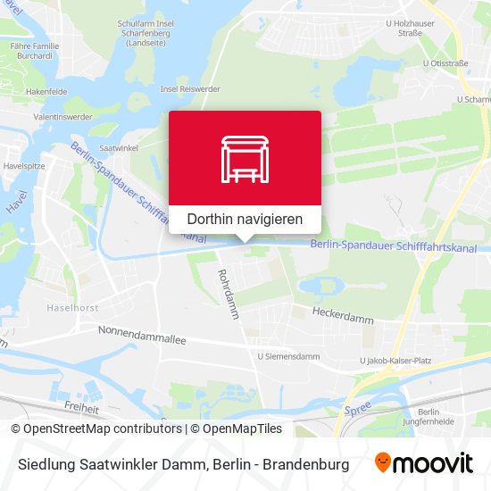 Siedlung Saatwinkler Damm Karte