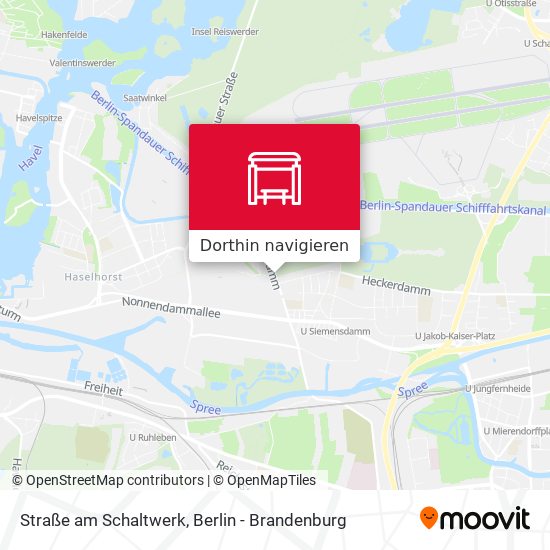 Straße am Schaltwerk Karte
