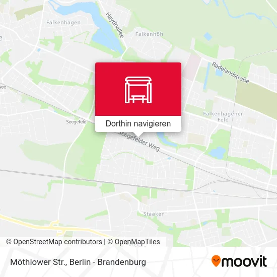 Möthlower Str. Karte