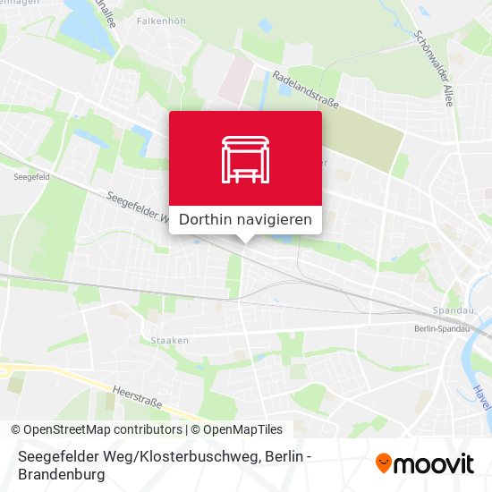 Seegefelder Weg / Klosterbuschweg Karte