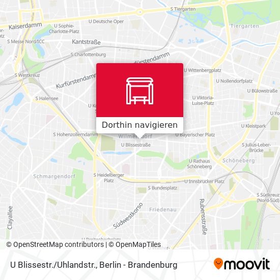 U Blissestr./Uhlandstr. Karte