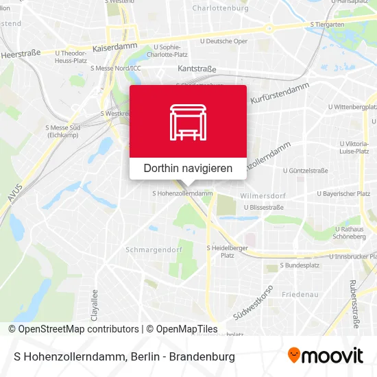 S Hohenzollerndamm Karte