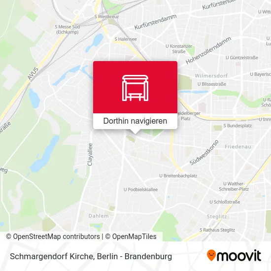 Schmargendorf Kirche Karte