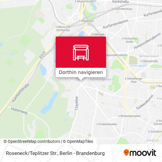 Roseneck/Teplitzer Str. Karte