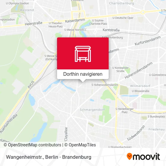 Wangenheimstr. Karte