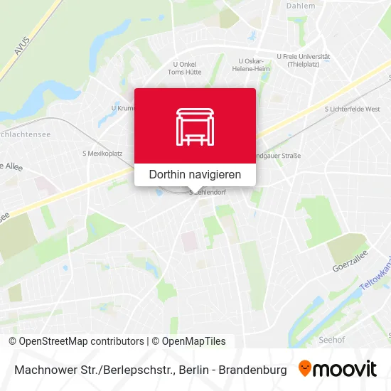 Machnower Str./Berlepschstr. Karte