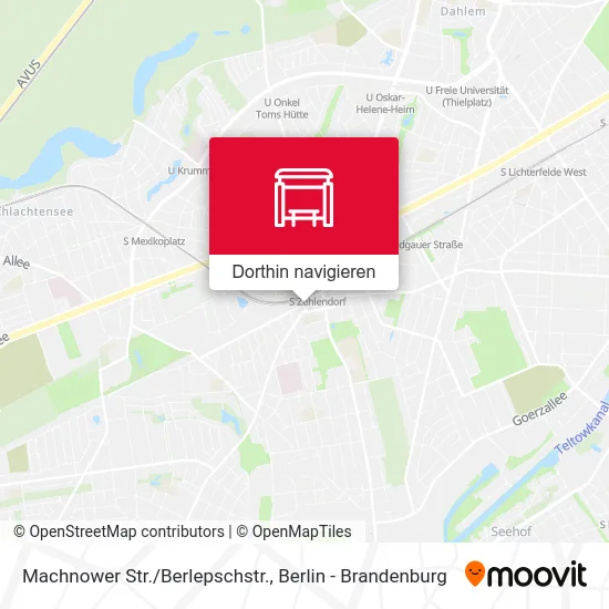 Machnower Str./Berlepschstr. Karte