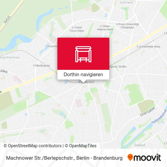 Machnower Str./Berlepschstr. Karte