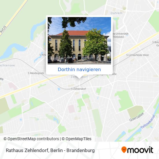 Rathaus Zehlendorf Karte