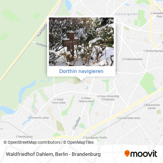 Waldfriedhof Dahlem Karte