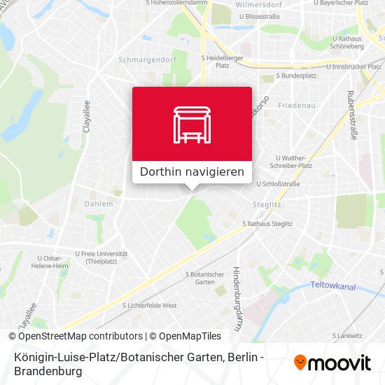 Königin-Luise-Platz / Botanischer Garten Karte
