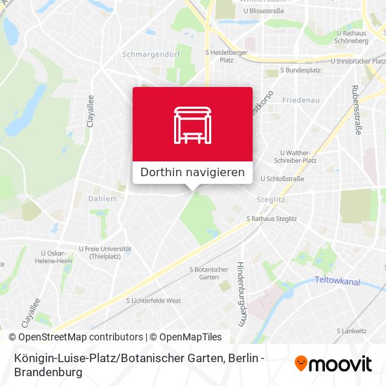 Königin-Luise-Platz / Botanischer Garten Karte