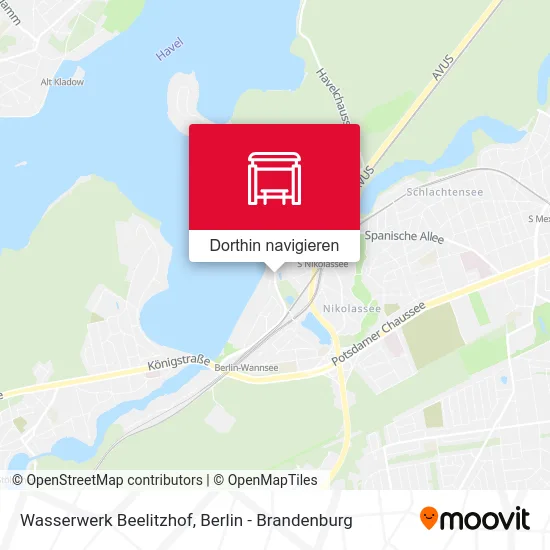 Wasserwerk Beelitzhof Karte