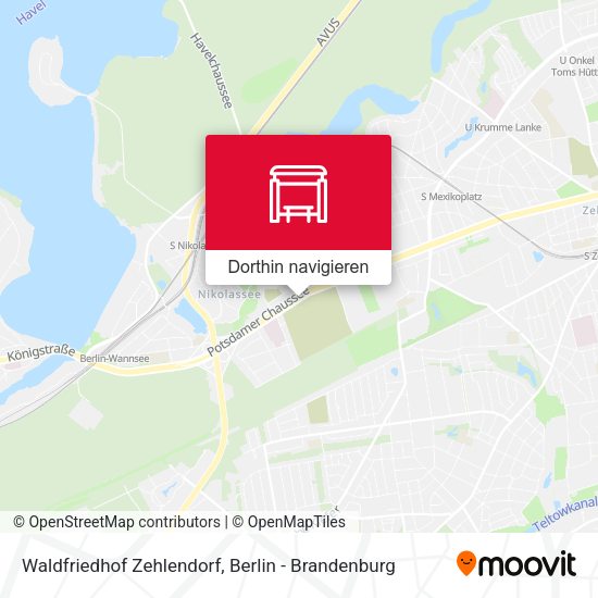 Waldfriedhof Zehlendorf Karte