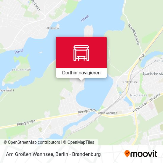 Am Großen Wannsee Karte