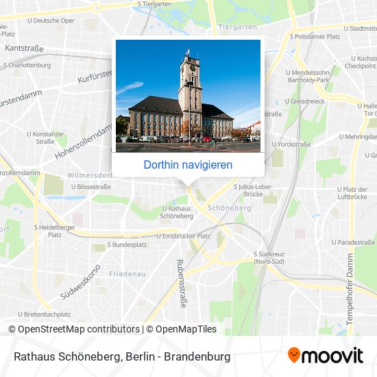 Rathaus Schöneberg Karte