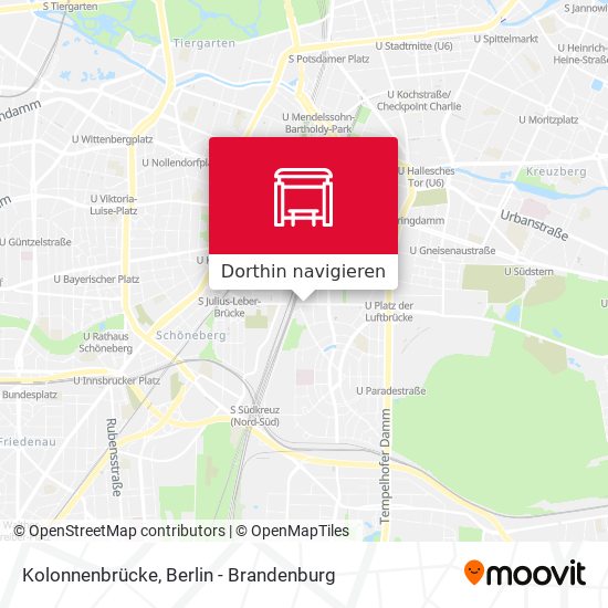 Kolonnenbrücke Karte