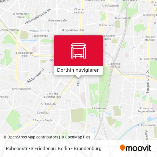 Rubensstr./S Friedenau Karte