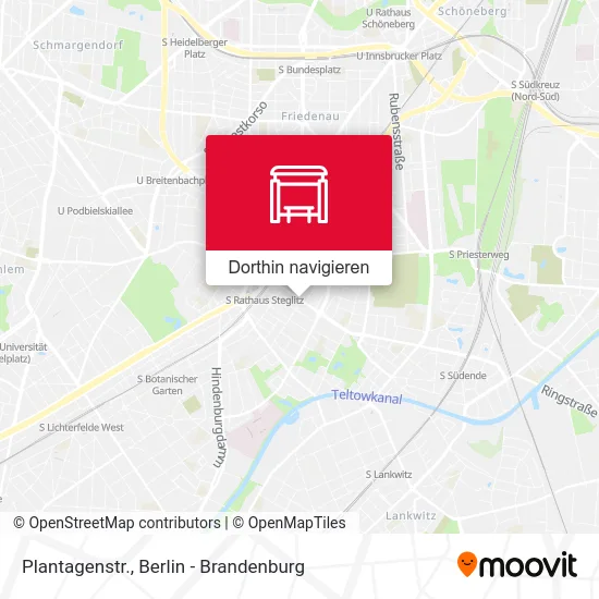Plantagenstr. Karte