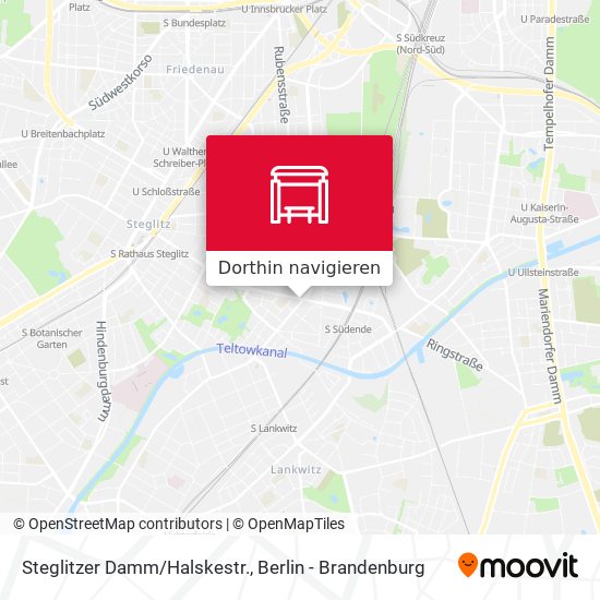 Steglitzer Damm/Halskestr. Karte