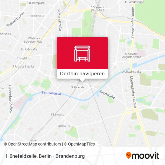 Hünefeldzeile Karte