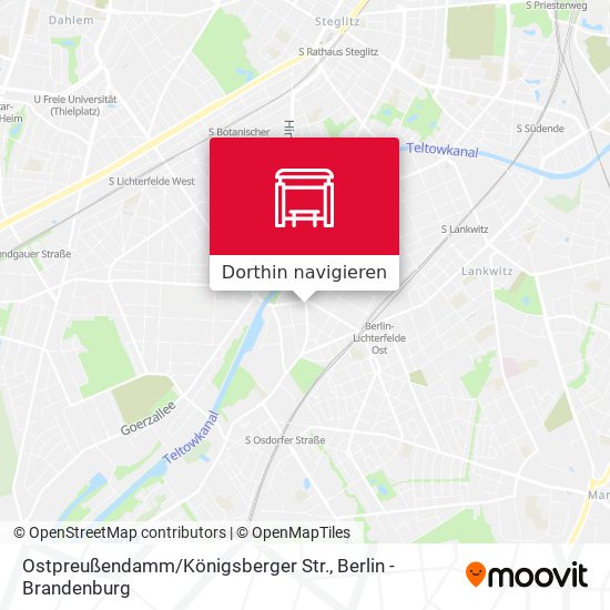 Ostpreußendamm / Königsberger Str. Karte