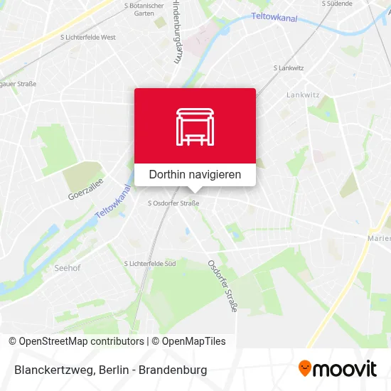 Blanckertzweg Karte